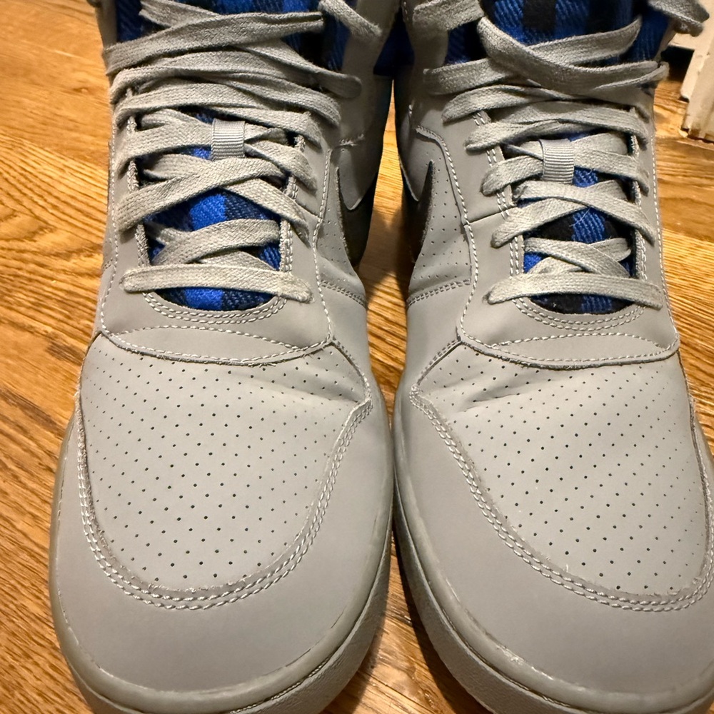 Nike Air Buroughs, Blue Plaid sz 11.5 - Picture 8 of 11